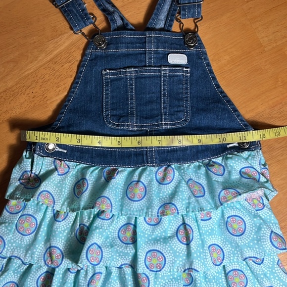 Lee Denim and Light Blue Patterned Kids Overalls - Picture 10 of 10